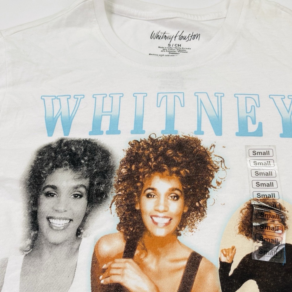 Vintage Style WHITNEY HOUSTON I Wanna Dance T-Shirt Mens Small NEW "READ " - Picture 3 of 15